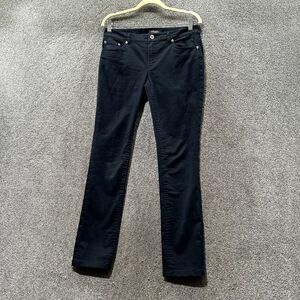Brooks Brothers Jeans‎ Women 4 Black NATALIE Low Rise Straight Stretch 5 Pocket